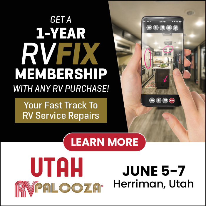 Recieve A Free One Year RVFIx Membership with Any RV Purchase At The Utah RV Palooza presented by Bish's RV - June 5-7, 2025 - Herriman, Utah